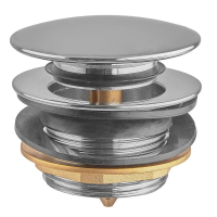 Донний клапан для ванної Koer PW-05-01 1 1/2'' кнопка хром KR3406