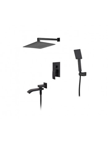 Душова система прихованого монтажу Koer KB-66007-05 KR3465 чорна