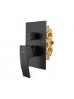 Душевая система  чёрная скрытого монтажа Koer KB-68007-05 KR3467 с тропическим душем