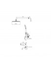 Душевая система скрытого монтажа Koer KB-64008-05 KR3477 с тропическим душем хром