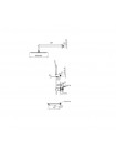 Душевая система скрытого монтажа Koer KB-64010-05 KR3493 с тропическим душем хром