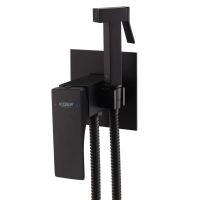 Гигиенический душ скрытого монтажа Koer KB-23010-05 KR3497 чёрный