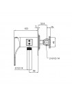 Гигиенический душ скрытого монтажа Koer KB-23010-05 KR3497 чёрный