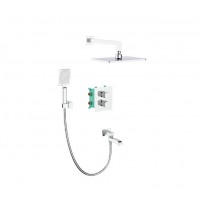 Душевая система с термостатом встраиваемая Koer KB-67011-01 KR4726 хром