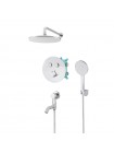 Душова система прихованого монтажу Koer KB-67012-01 KR4728 з термостатом хром