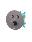 Встраиваемая душевая система с термостатом Koer KB-67012-05 черный KR4729