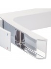 Смеситель для умывальника каскадный Koer KB-15007-04 хром+белый KR5156