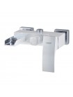 Душевая система KOER KB-58007-04 со смесителем водопад белый-хром KR5161