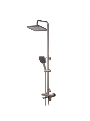 Душевая система тропический душ Koer KB-56030-07 графит KR5429