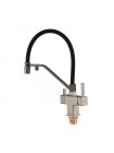 Смеситель для кухни KOER KB-72036-02 с краном под фильтр KR5813 чёрный