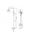 Душевая система с термостатом Koer KB-53038-01 хром KR5959