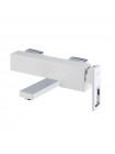 Смеситель для ванны с коротким изливом KOER KB-41009-04 хром-белый KR5985