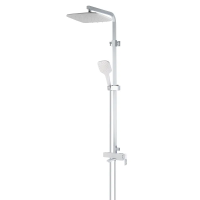 Душова система із змішувачем KOER KB-56009-04 хром-білий KR5987