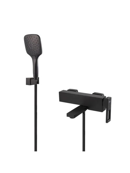 Смеситель для ванны с коротким изливом KOER KB-41009-05 черный KR6018 Смеситель для ванны с коротким изливом KOER KB-41009-05 черный KR6018