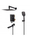 Душевая система встраиваемая KOER KB-66009-05  черный KR6020