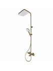 Душевая система тропический душ Mixxus Premium VIRGO 009-J BRUSHED GOLD с термостатом MI6649