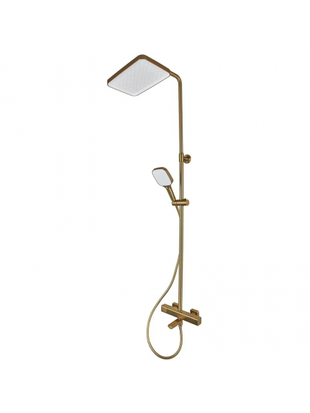 Душевая система тропический душ Mixxus Premium VIRGO 009-J BRUSHED GOLD с термостатом MI6649 Душевая система тропический душ Mixxus Premium VIRGO 009-J BRUSHED GOLD с термостатом MI6649