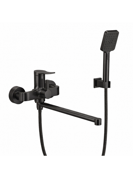 Змішувач для ванни з душем Mixxus Premium DALI 006 EURO чорний MI6752