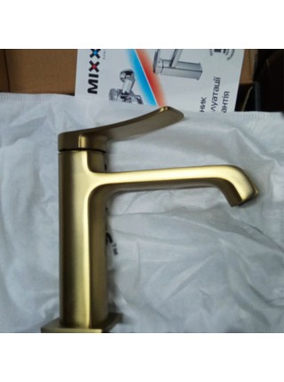 Змішувач для умивальника Mixxus Premium DALI 001 NUT Brushed Gold MI6762