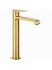 Змішувач для умивальника Mixxus Premium DALI 001 NUT HIGH Brushed Gold (MI6763)