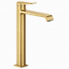 Високий змішувач для умивальника Mixxus Premium DALI 001 NUT Brushed Gold MI6763