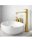 Змішувач для умивальника Mixxus Premium DALI 001 NUT HIGH Brushed Gold (MI6763)