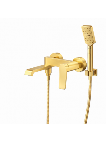 Змішувач у ванну з душем Mixxus Premium DALI 009 EURO Brushed Gold MI6765
