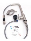 Смеситель для кухни с выдвижным изливом и краном для фильтра Mixxus LUX-021 PULL SUS304 MI8229