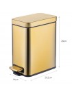 Прямоугольное ведро для мусора с плавным закрытием Mixxus Quadro-TC0105 Brushed Gold 5 л золото MI8394