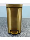 Прямокутне відро для сміття з плавним закриттям Mixxus Quadro-TC0105 Brushed Gold 5 л золото MI8394