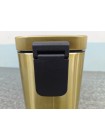 Прямоугольное ведро для мусора с плавным закрытием Mixxus Quadro-TC0105 Brushed Gold 5 л золото MI8394