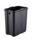Прямоугольное ведро для мусора с плавным закрытием Mixxus Quadro-TC0105 Brushed Gold 5 л золото MI8394