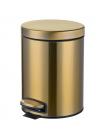 Відро для сміття з педаллю та плавним закриттям  Mixxus Ellipse-TC0205 Brushed Gold 5л MI8400
