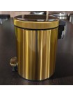 Відро для сміття з педаллю та плавним закриттям  Mixxus Ellipse-TC0205 Brushed Gold 5л MI8400