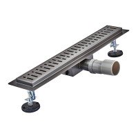 Трап для душової кабіни 600 мм Koer Fd35-70×600 Graphite із сухим затвором AC0658