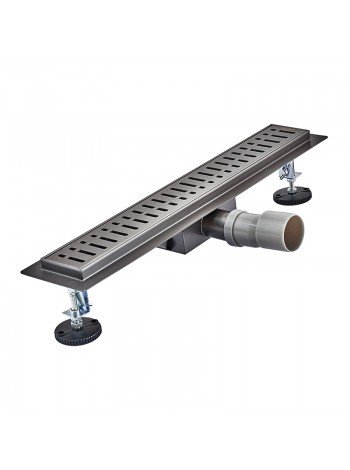 Трап для душової кабіни 700 мм Koer Fd35-70×700 Graphite із сухим затвором AC0659