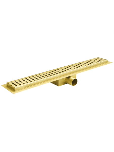 Трап для душової кабіни 500 мм Koer FD35-70x500-Brushed Gold із сухим затвором AC0716 Трап для душової кабіни 500 мм Koer FD35-70x500-Brushed Gold із сухим затвором AC0716