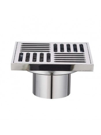 FD11-100x100-180 KR3415 Душовий трап квадратний латунний хром 100*100 мм