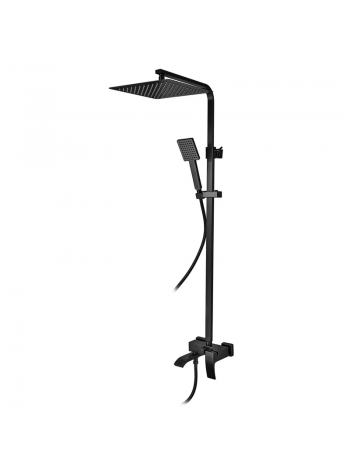Тропический душ со смесителем Koer KB-56007-05 черный KR3461
