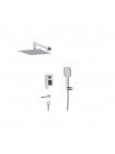 Душевая система скрытого монтажа Koer KB-64010-01 KR3492 с тропическим душем хром