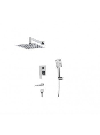 Душевая система скрытого монтажа Koer KB-64010-01 KR3492 с тропическим душем хром