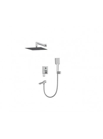 Душевая система скрытого монтажа Koer KB-66009-01 KR3508 с тропическим душем хром
