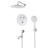 Вбудована душова система з термостатом Koer KB-67012-01 KR4728 хром