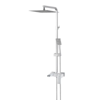 Душевая система KOER KB-58007-04 со смесителем водопад белый-хром KR5161