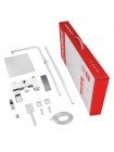 Душова система KOER KB-58007-04 із змішувачем водоспад білий-хром KR5161