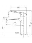 Змішувач для умивальника Koer KB-10031-01 KR5430 хром