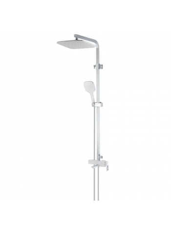 Душова система із змішувачем KOER KB-56009-04 хром-білий KR5987