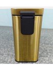 Прямокутне відро для сміття з плавним закриттям Mixxus Quadro-TC0105 Brushed Gold 5 л золото MI8394