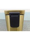 Прямокутне відро для сміття з плавним закриттям Mixxus Quadro-TC0105 Brushed Gold 5 л золото MI8394