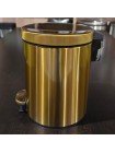 Ведро для мусора с педалью с плавным закрытием  Mixxus Ellipse-TC0205 Brushed Gold 5л MI8400